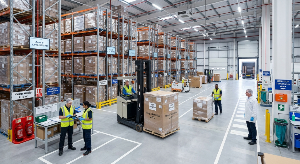 Pharmaceutical export to Saudi Arabia for institutional buyers - GDP-compliant warehouse logistics