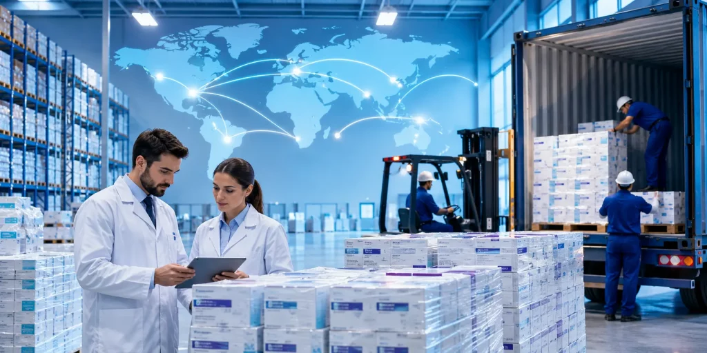 government pharmaceutical procurement supplier UK warehouse distribution facility.