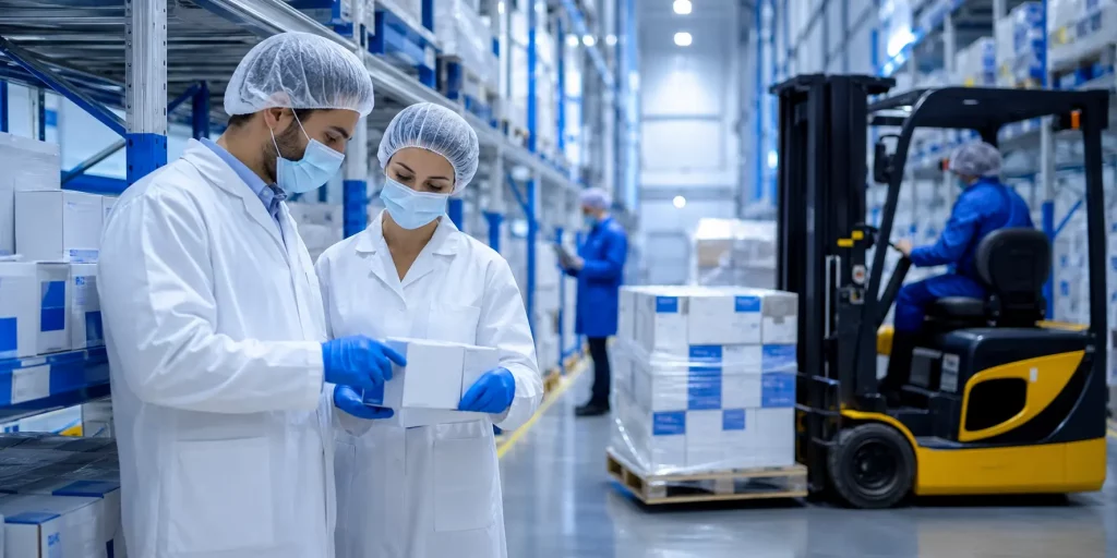MHRA licensed pharmaceutical wholesale UK distribution warehouse supporting global institutional procurement
