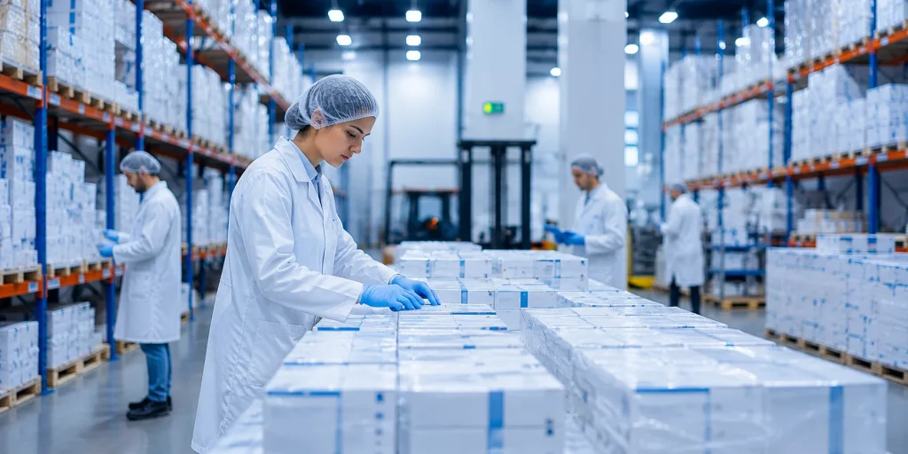Ministry of Health pharmaceutical supplier UK warehouse handling compliant medicine exports