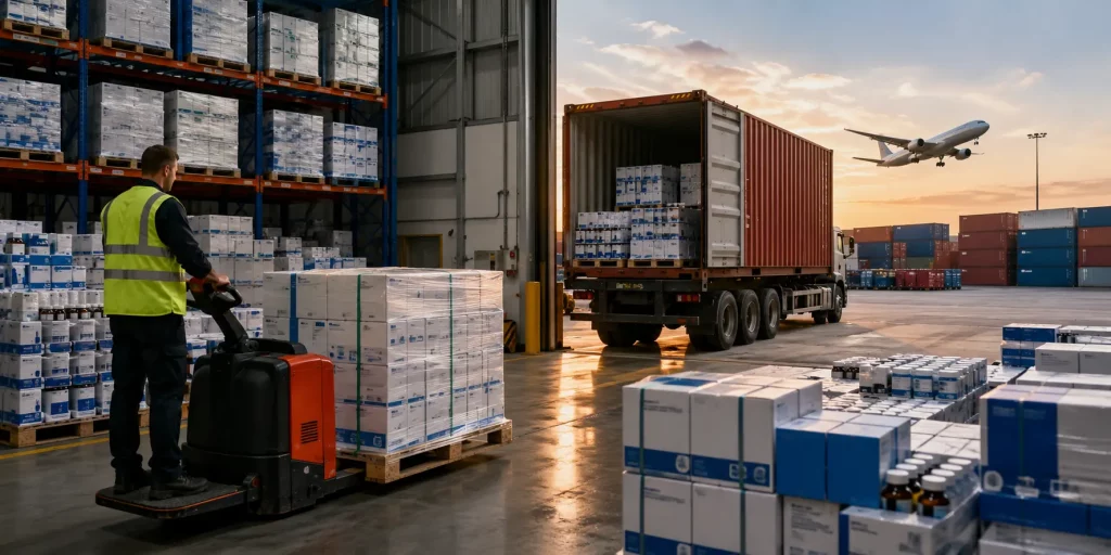 Ministry of Health pharmaceutical supply from the UK - compliant export and distribution warehouse