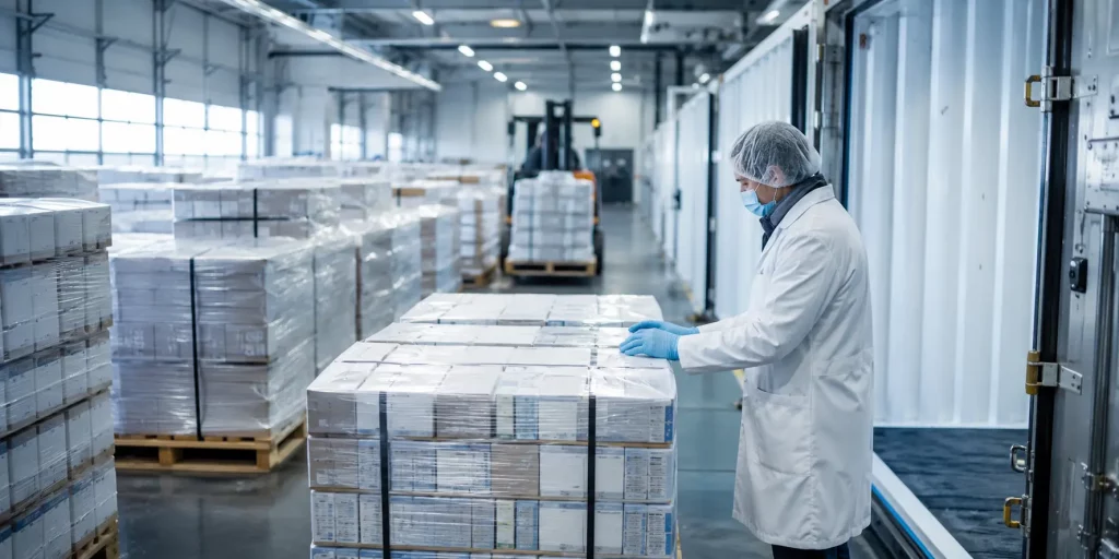 UK pharmaceutical export to Ministries of Health in Africa managed from a GDP-compliant distribution hub