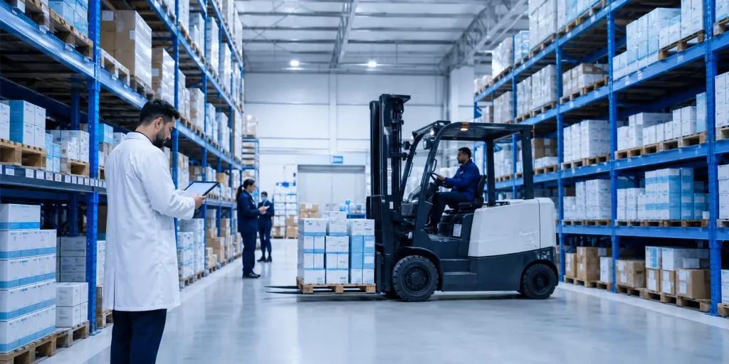 Hospital medicine procurement supplier warehouse operations for compliant UK pharmaceutical distribution