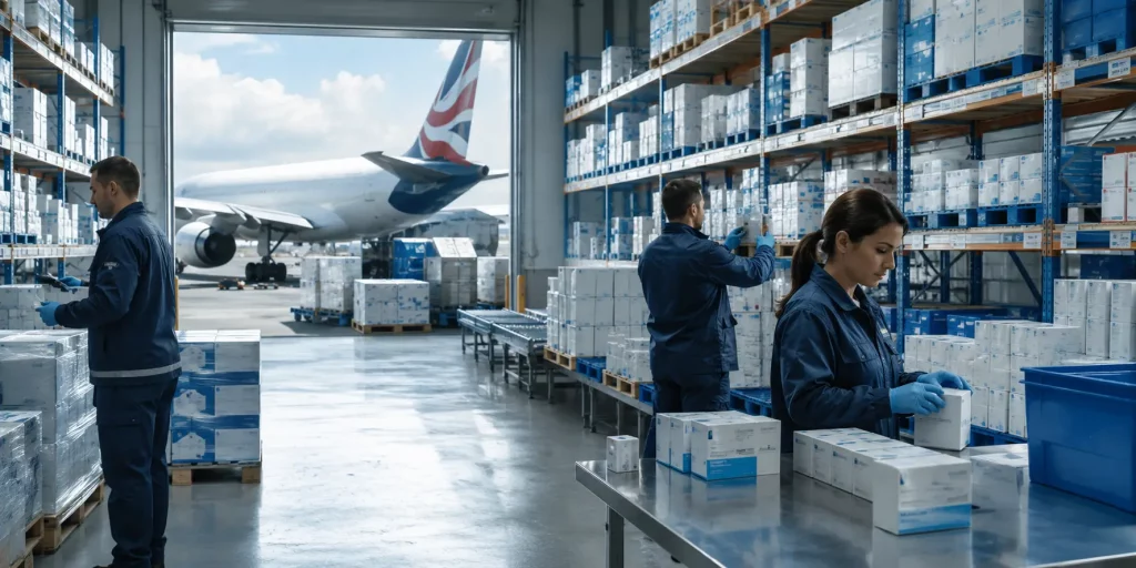 Pharmaceutical distribution agreements supporting compliant UK-to-global medicine supply chain