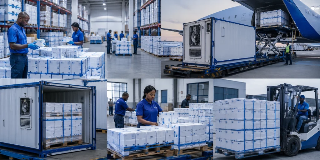 pharmaceutical export to Ivory Coast cold chain logistics warehouse