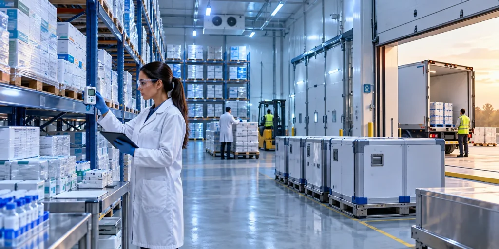 GDP compliant pharmaceutical wholesale UK warehouse with temperature-controlled medicine storage for export