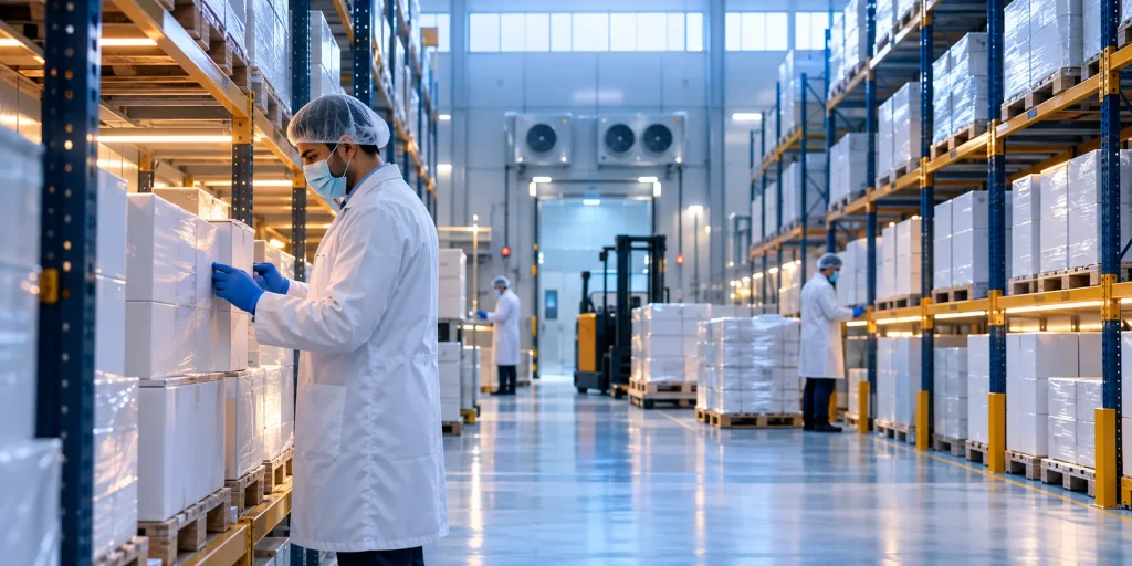 Compliant pharmaceutical export from a licensed UK wholesaler warehouse serving institutional buyers across Africa and the Middle East
