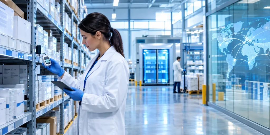 GDP compliant pharmaceutical wholesale UK hub with temperature-controlled medicine storage for international buyers